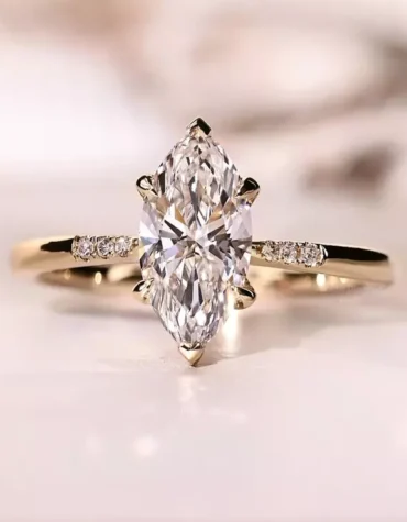 2.05CTW Marquise Cut Lab Grown Diamond Engagement Proposal Ring Promise Ring Women